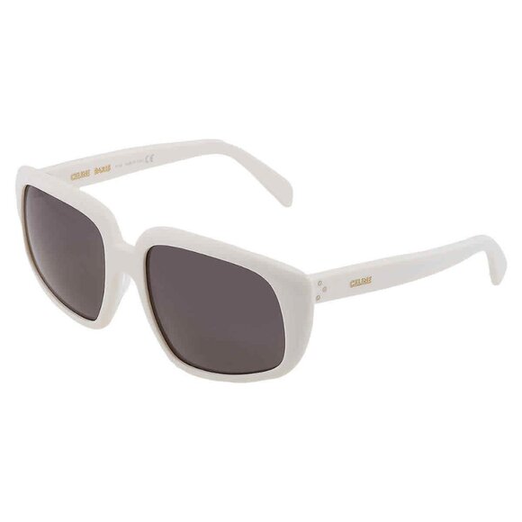 NEW CELINE SUNGLASSES, WHITE WOMEN OVERSIZED EYEWEAR CELINE - Picture 4 of 5